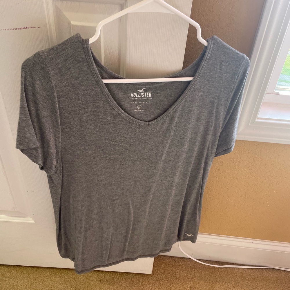 Gray Hollister V-neck